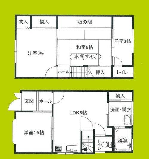宮崎貸家 間取り