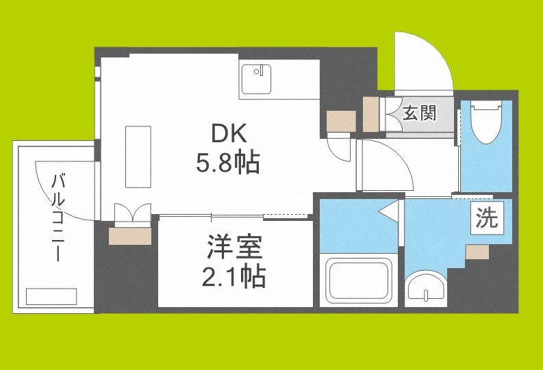 ソルテラス阿波座ウィズ 間取り