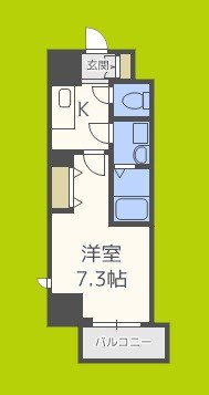 グランルージュ中之島南 間取り