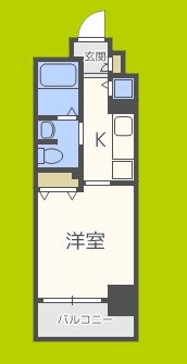 CITY　SPIRE靭公園 間取り