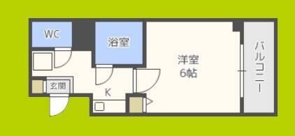 ヴィレッジリバー千日前 間取り