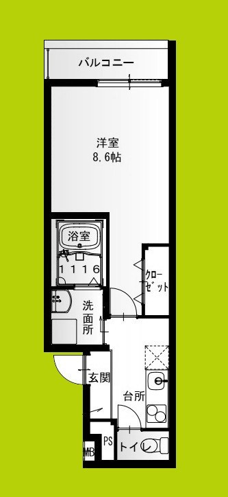 フジパレス新金岡Ⅴ番館 間取り