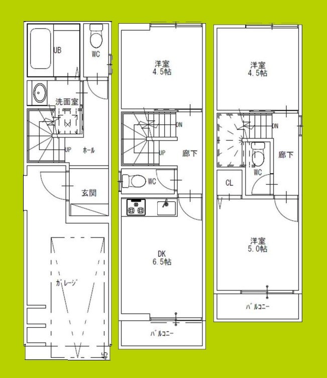 築港2丁目貸家 間取り