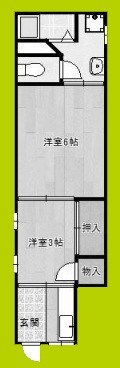 テラスハウス磯路I 間取り