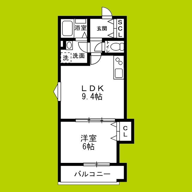 NAGAMORI新深江 間取り