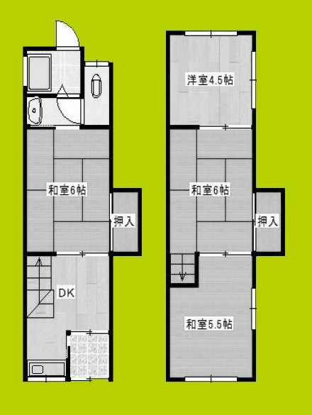 放出西Aテラス 間取り