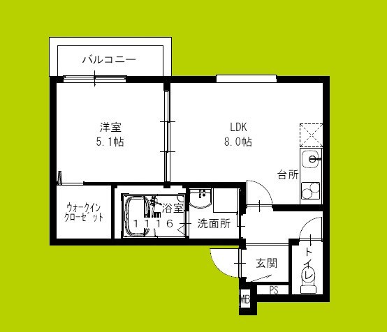 フジパレス中野公園北 間取り