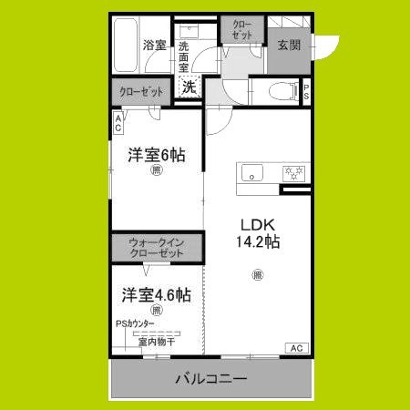 ラヴィエール南茨木Ⅱ 間取り