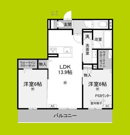 ラヴィエール南茨木Ⅱ 間取り