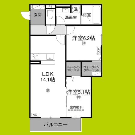 ラヴィエール南茨木Ⅱ 間取り
