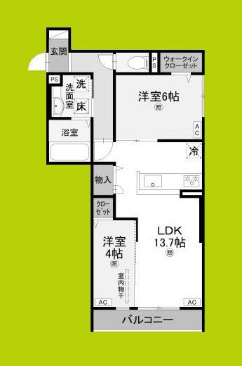 パサログランデ浜寺諏訪森Ⅲ 間取り