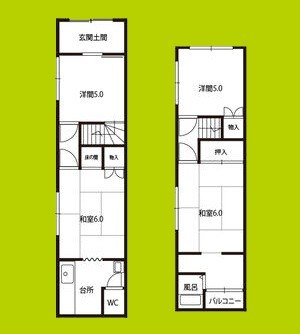 今里借家 間取り