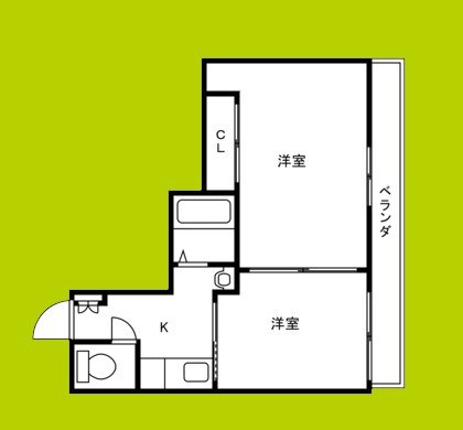キンキ北ハイツ 間取り