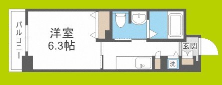 CITY　SPIRE靭公園 間取り