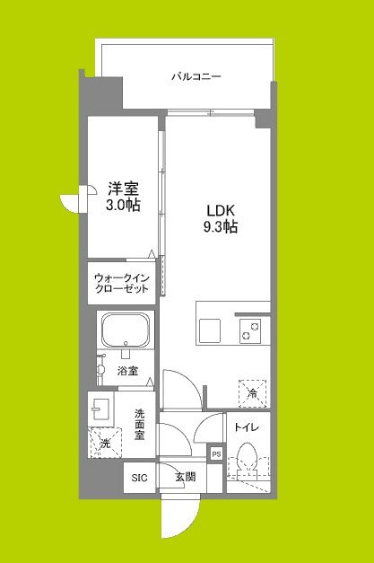 シーズンフラッツ新大阪SOUTH 間取り図