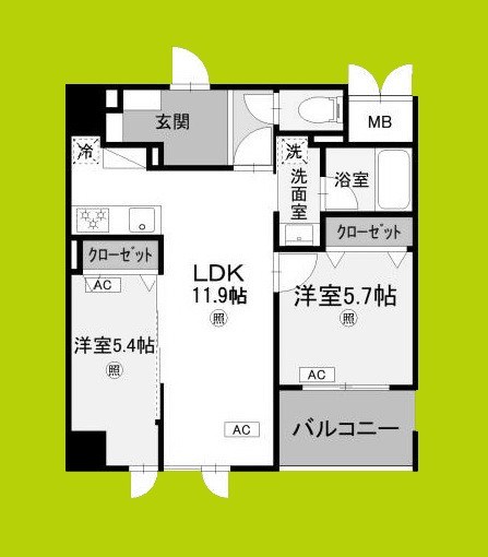 コンフォート泉尾 間取り