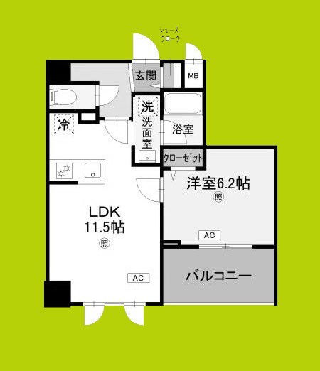 コンフォート泉尾 間取り図
