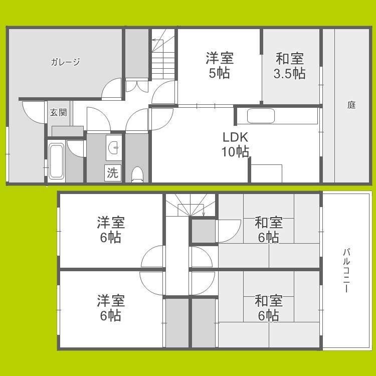 高殿６丁目貸家 間取り