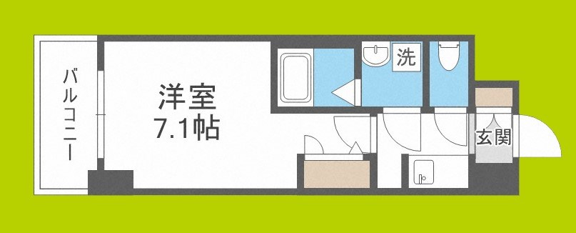 S-RESIDENCE大阪九条North 間取り