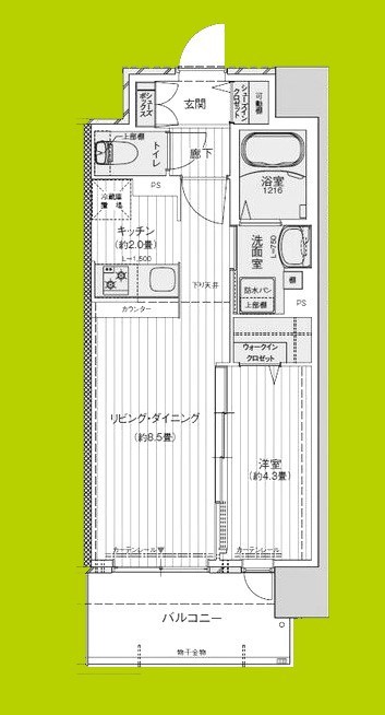 サザンネスト住ノ江駅前 間取り図
