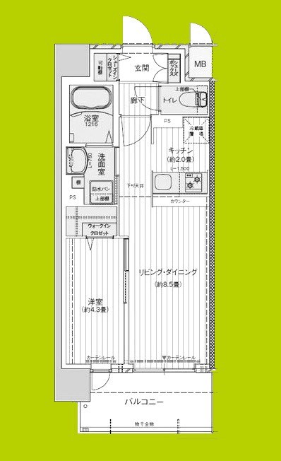 サザンネスト住ノ江駅前 間取り図