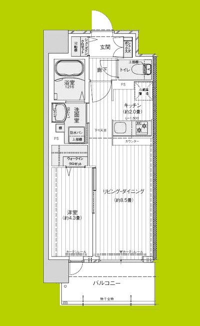 サザンネスト住ノ江駅前 間取り図