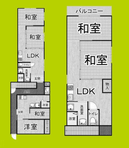 安立3-3-19貸家 間取り