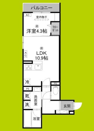 トリシア今川 間取り図