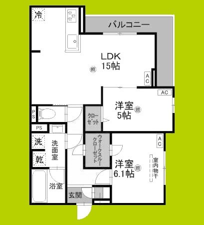 トリシア今川 間取り図