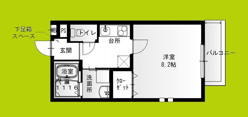 フジパレス吉田サウス 間取り図