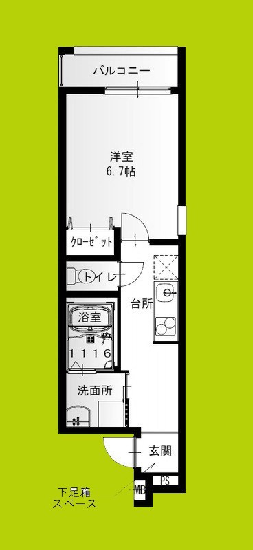 フジパレス阪急武庫之荘駅西Ⅲ番館 間取り図