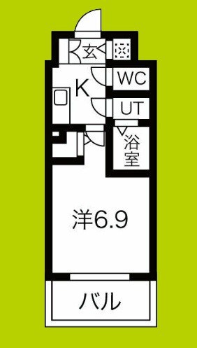 レジュールアッシュ難波MINAMI 間取り