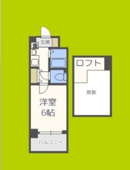 エステムコート梅田茶屋町デュアルスペース 間取り