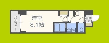 S-RESIDENCE阿波座West 間取り