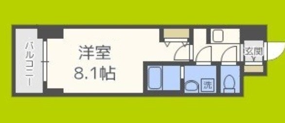 S-RESIDENCE阿波座West 間取り