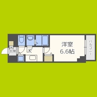 エス・キュート京町堀 間取り