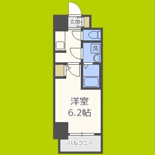 S-RESIDENCE南堀江 間取り
