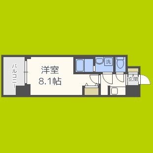 S-RESIDENCE阿波座West 間取り