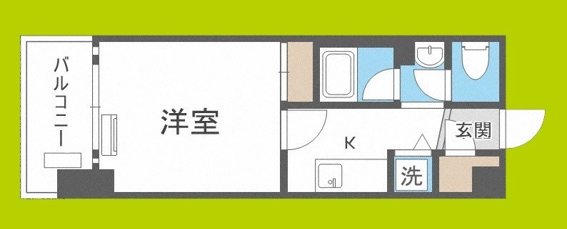 アスヴェル阿波座BLUE　EARTH 間取り