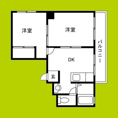 長吉ハイツ 間取り