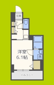S-RESIDENCE南堀江 間取り