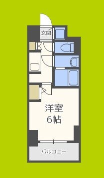 S-RESIDENCE南堀江 間取り