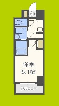 S-RESIDENCE南堀江 間取り
