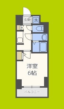 S-RESIDENCE南堀江 間取り