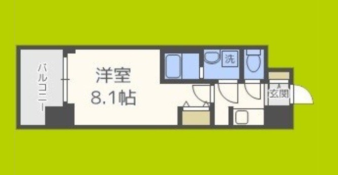 S-RESIDENCE阿波座West 間取り