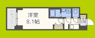 S-RESIDENCE阿波座West 間取り