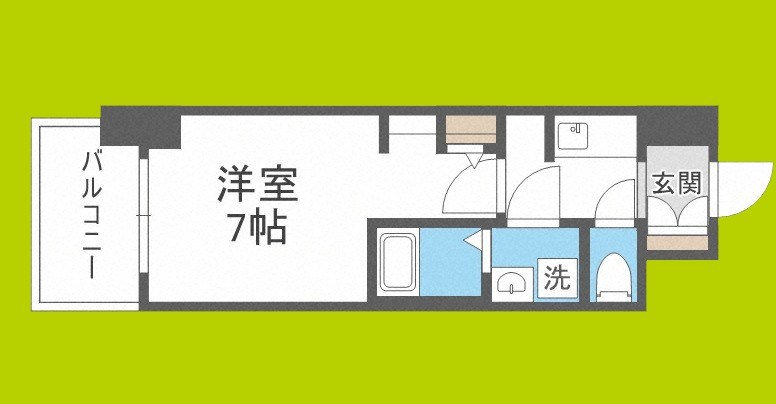 S-RESIDENCEドーム前千代崎 間取り