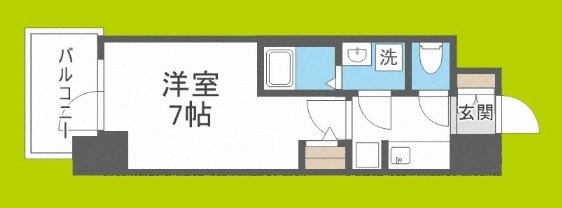 S-RESIDENCEドーム前千代崎 間取り