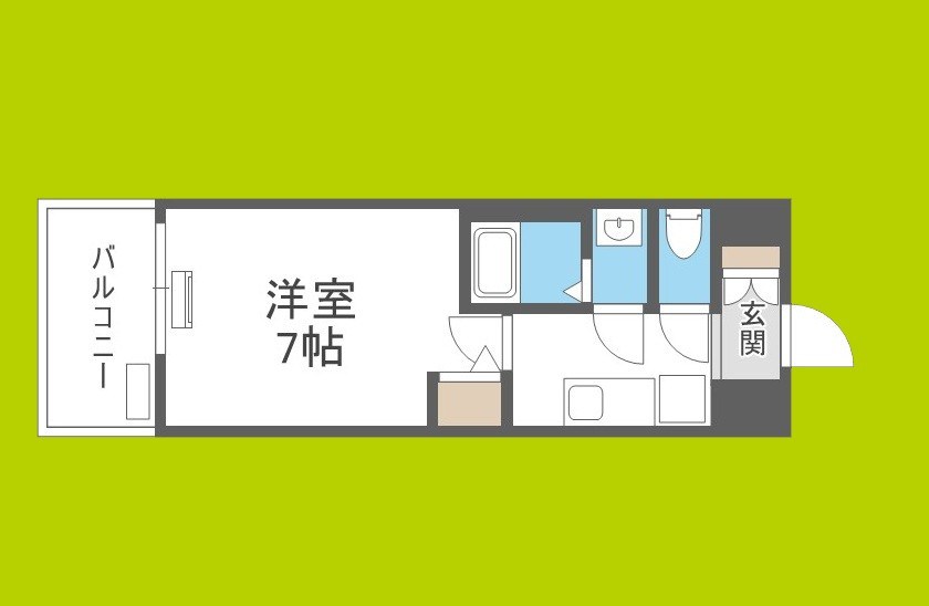 アプリーレ阿波座南 間取り