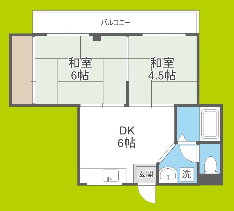 アローハイツ 間取り